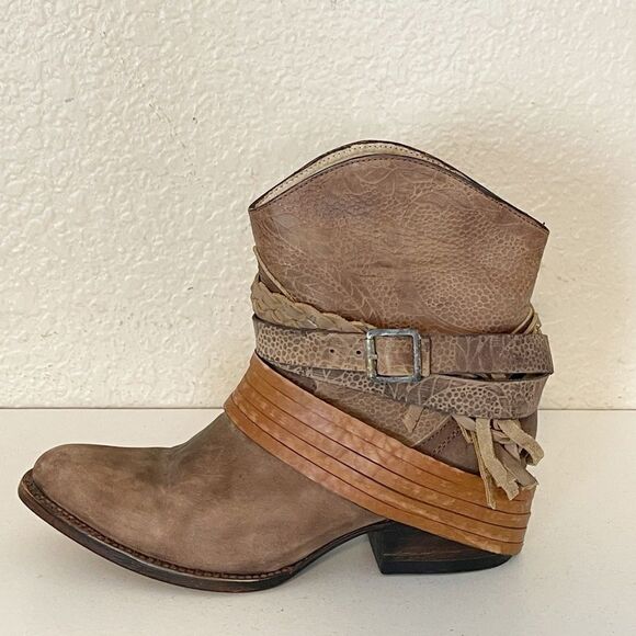 Freebird MEZCAL Brown Bootie western style size 8 - Picture 11 of 17